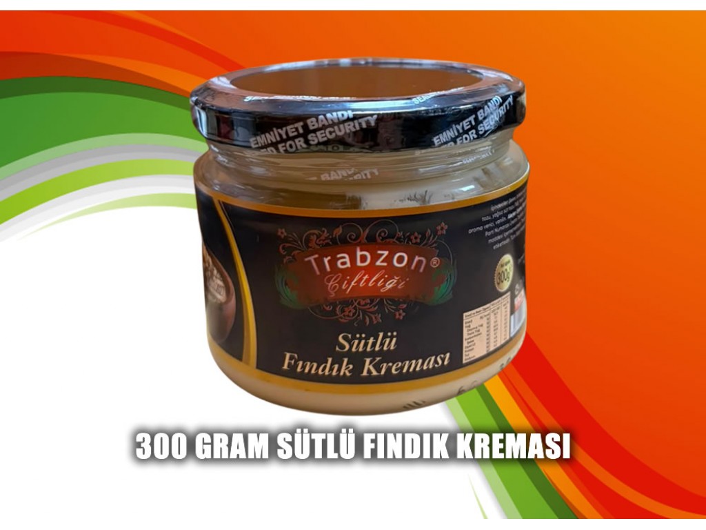 TRABZON ÇİFTLİĞİ 300 GR SÜTLÜ FINDIK KREMASI