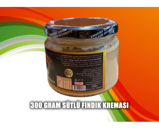 TRABZON ÇİFTLİĞİ 300 GR SÜTLÜ FINDIK KREMASI